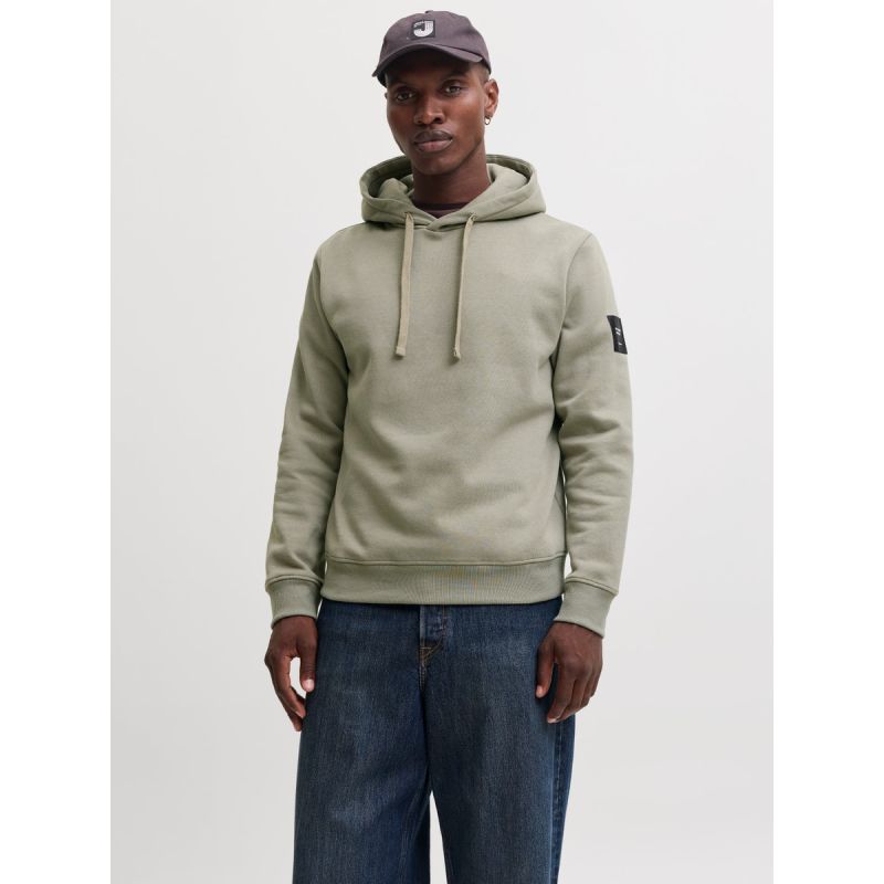 Jack&Jones Men's Hoodie JJCLEVELAND SWEAT HOOD SN 12298441 VETIVER