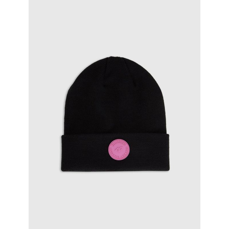 Girls' winter beanie hat 4F 4FJRAW25ACAPF0749-20S