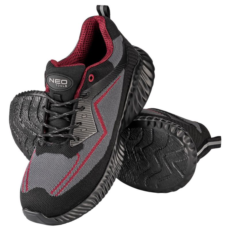 SB work shoes, lightweight, steel toe, size 44
