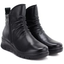 Vinceza Stivali leather wedge ankle Vinceza