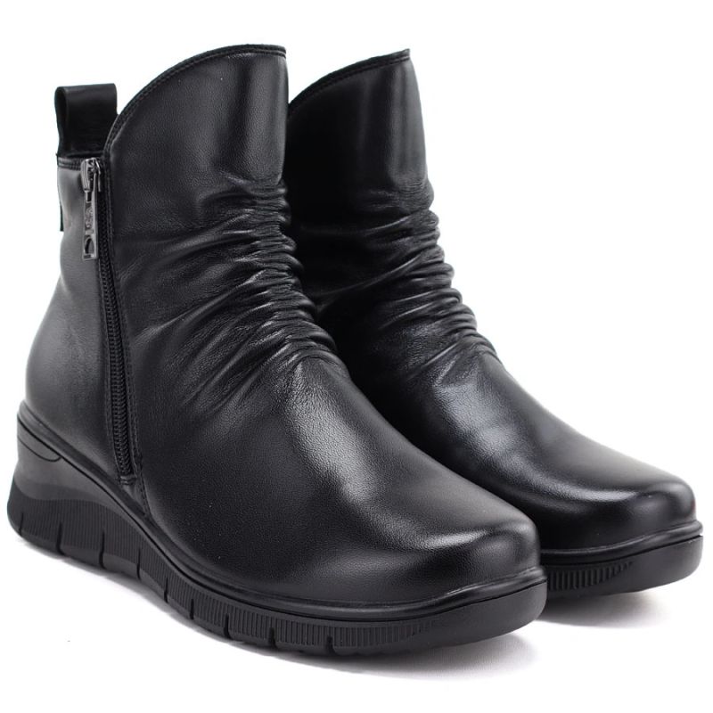 Vinceza Stivali leather wedge ankle Vinceza