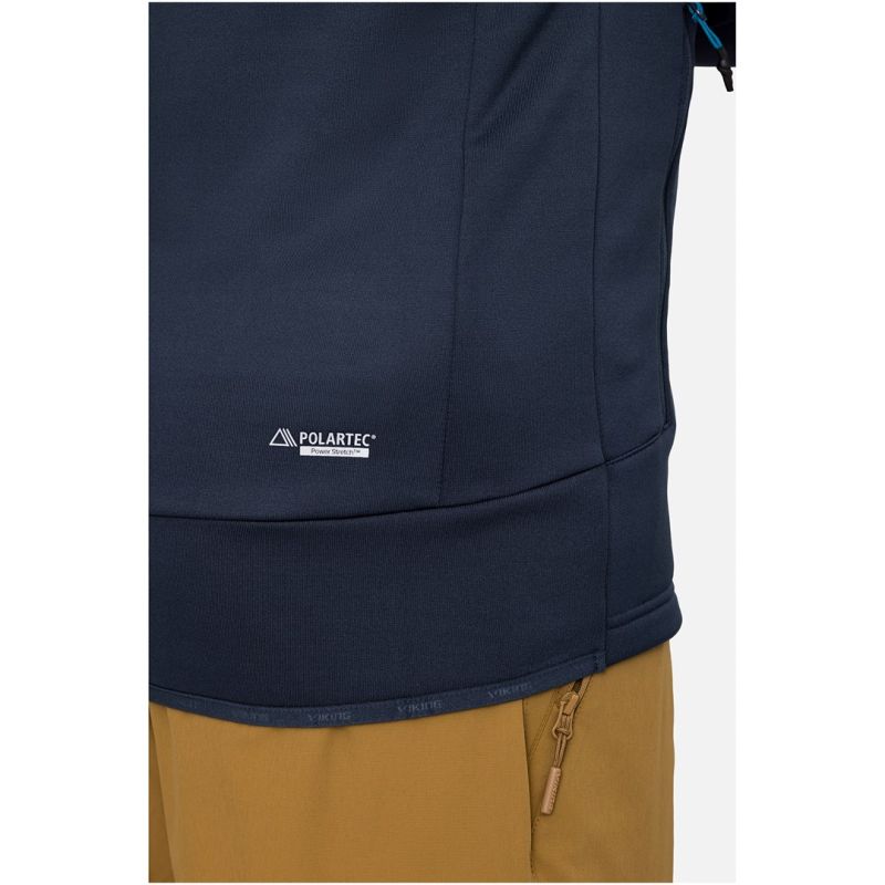 VIKING Arbaz Man Polartec Hooded Sweatshirt, Navy Blue, XXL