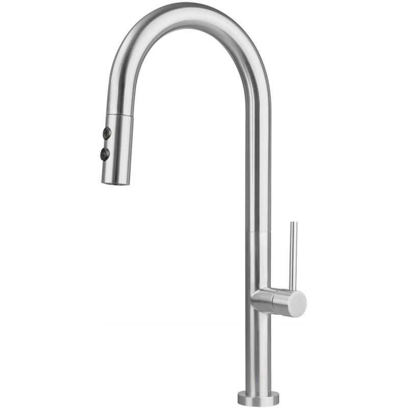 Kitchen faucet with pull-out spout - 2 types of stream