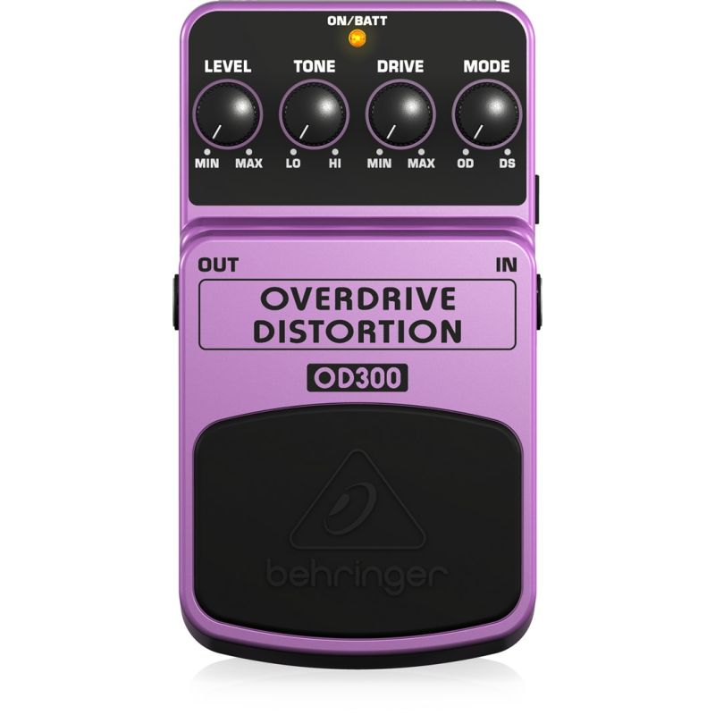Behringer OD300 Effects Pedal Purple, Black