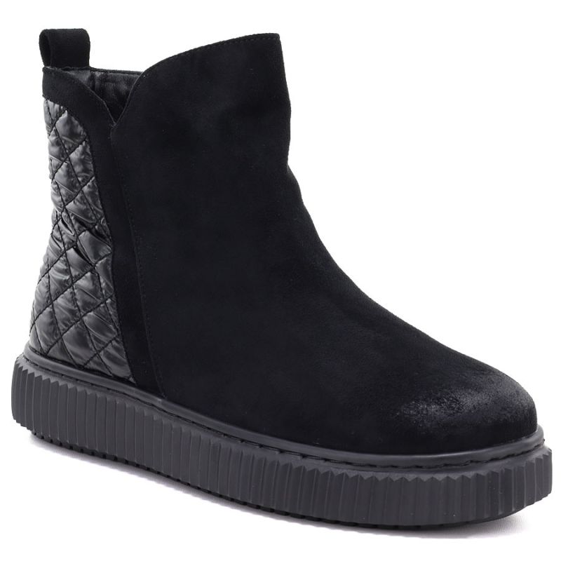 Women's insulated black ankle boots Potocki Z25-JE19365