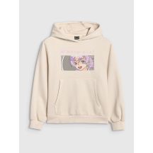 4f Felpa with hood, open,