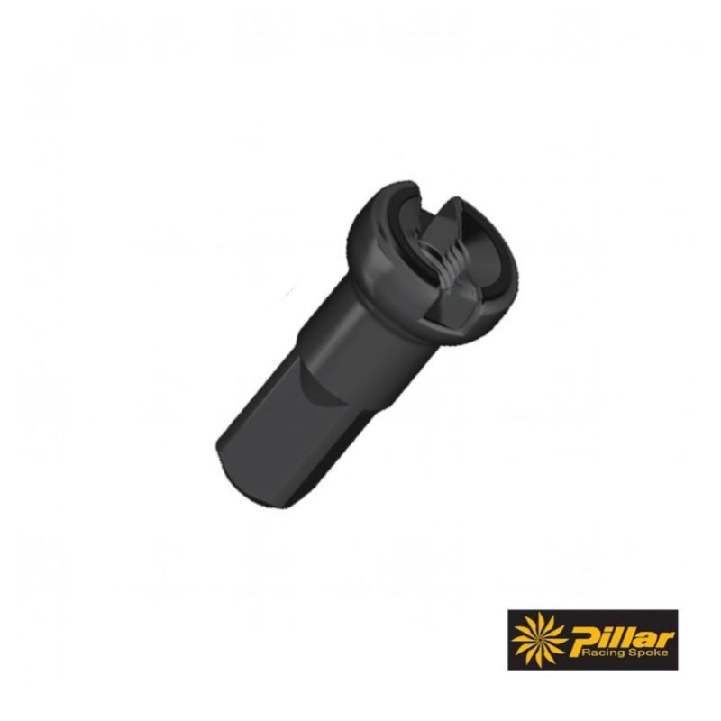 NA-PB13 spoke nut for 2.3 mm black brass