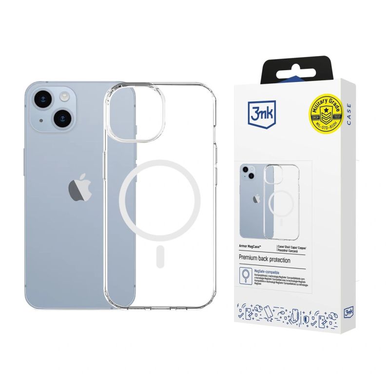 3mk Armor Magcase for iPhone 14 Plus - Transparent