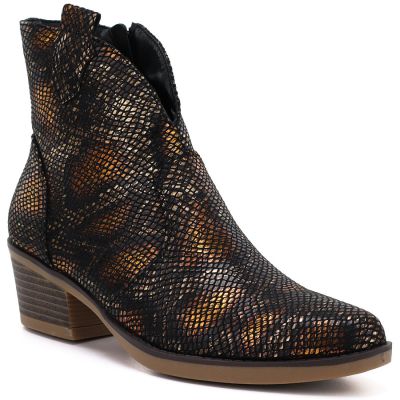 M. Daszyński Stivali cowboy snake print M.Daszyński