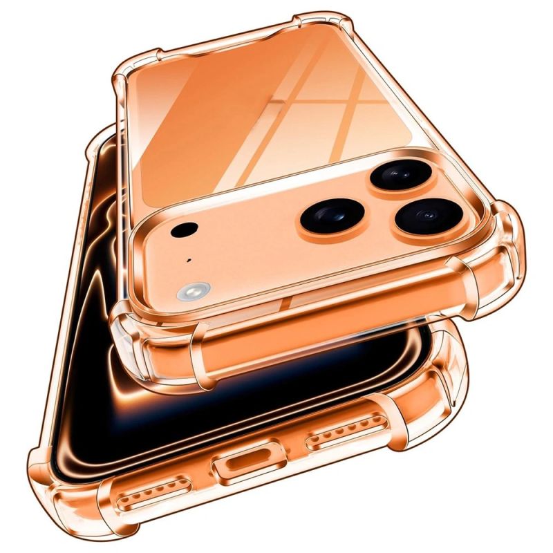 Hybrid Acrylic TPU Case iPhone 18 Pro / 17 Pro with Camera Protection - Transparent