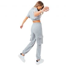 Justhype Maglietta Sweat Crop -Cargo
