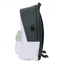 Inny Zaino Real Madrid sports with USB and laptop compartment double backpack