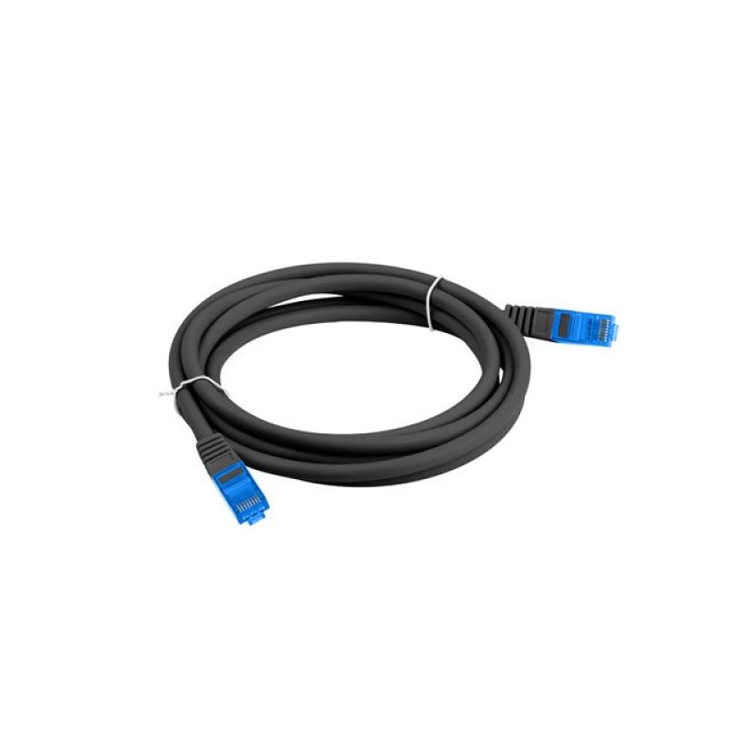 LANBERG PATCHCORD S/FTP CAT.6A 3M BLACK LSZH CCA (FLUKE PASSED) PCF6A-10CC-0300-BK