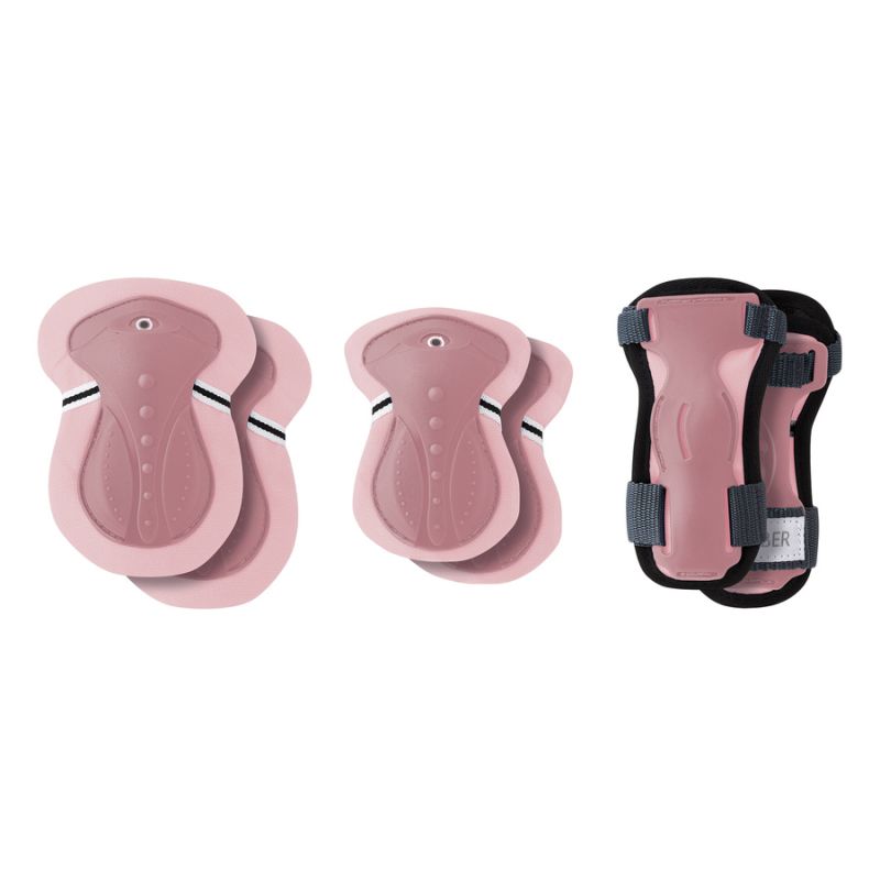 Children's knee, elbow, wrist protectors pastel pink (540/541-210)