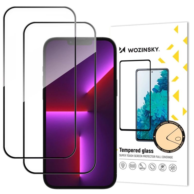 Wozinsky Full Glue Tempered Glass 2-Pack for iPhone 17 Pro Max