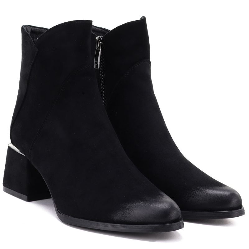 Potocki Stivali suede high-heeled ankle Potocki