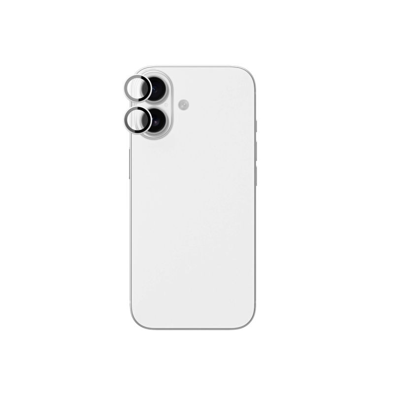 AmazingThing Lens Glass for iPhone 17 with Silver Aluminum Frame