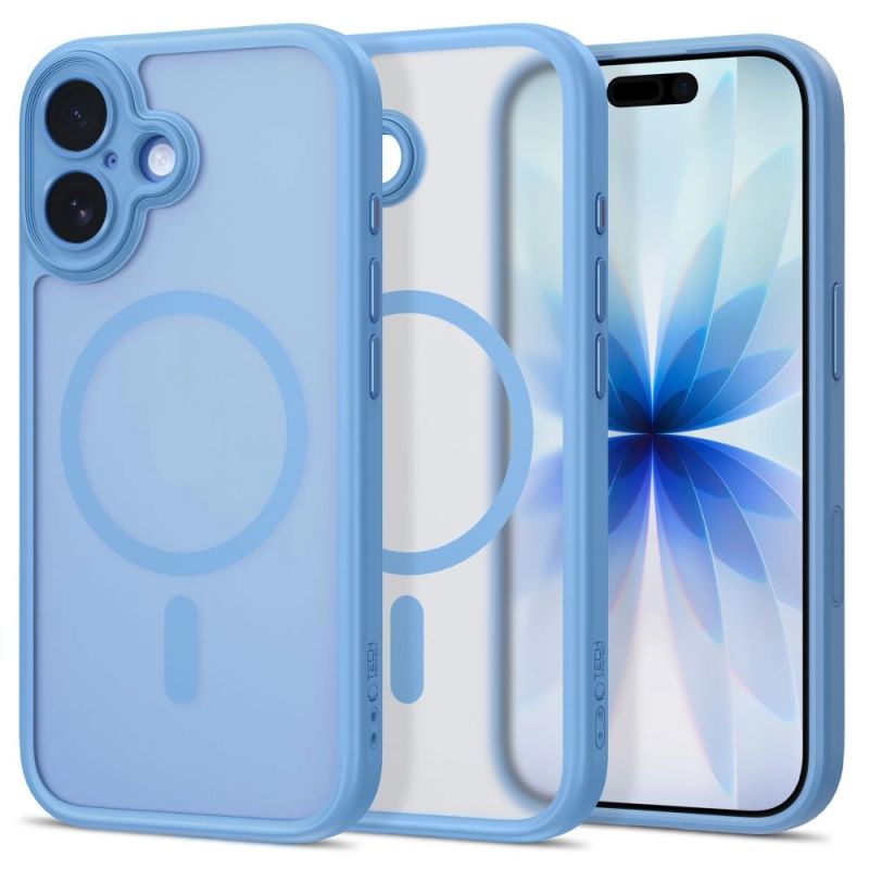 Tech-Protect MagPeak MagSafe CC Case for iPhone 17 – Matte Blue