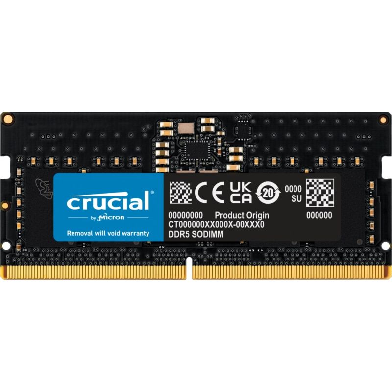 Crucial 8GB DDR5-5600 CL46 SO-DIMM RAM 5600MHz ECC CT8G56C46S5