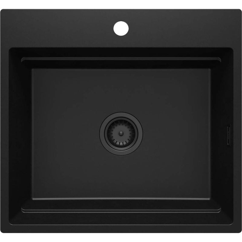 Single-bowl magnetic granite sink