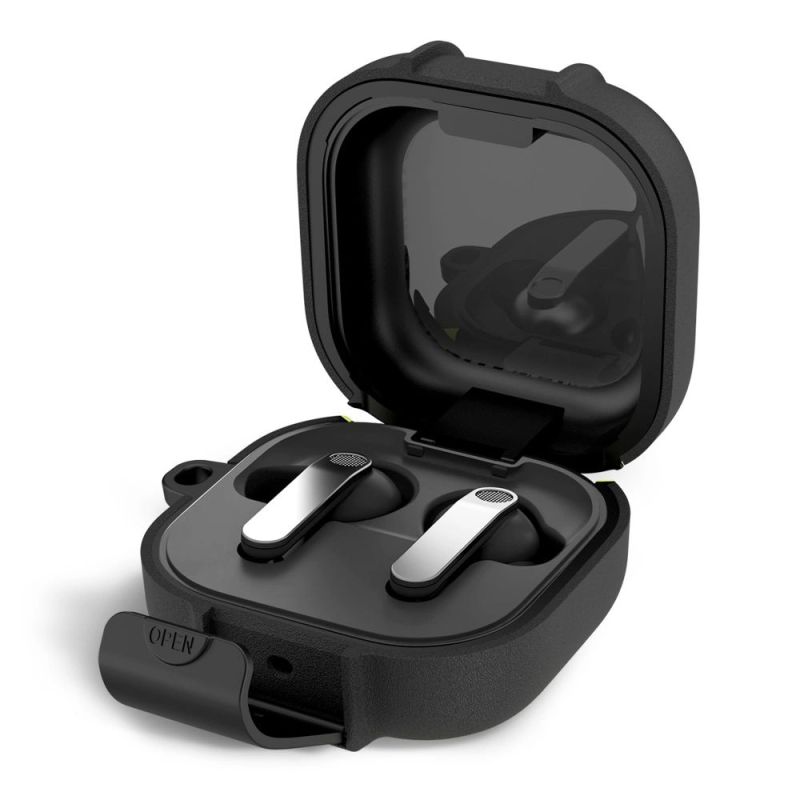 Tech-Protect Slim Hook Case for Samsung Galaxy Buds 4 / 4 Pro - Black