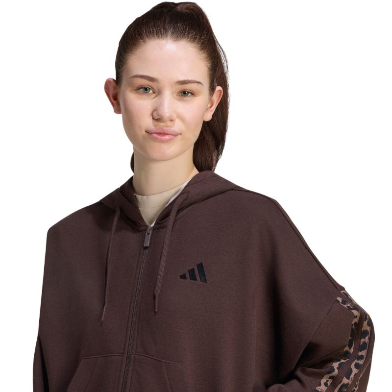 adidas Felpa Seasonal Essentials Animal Print Full-Zip Hooded