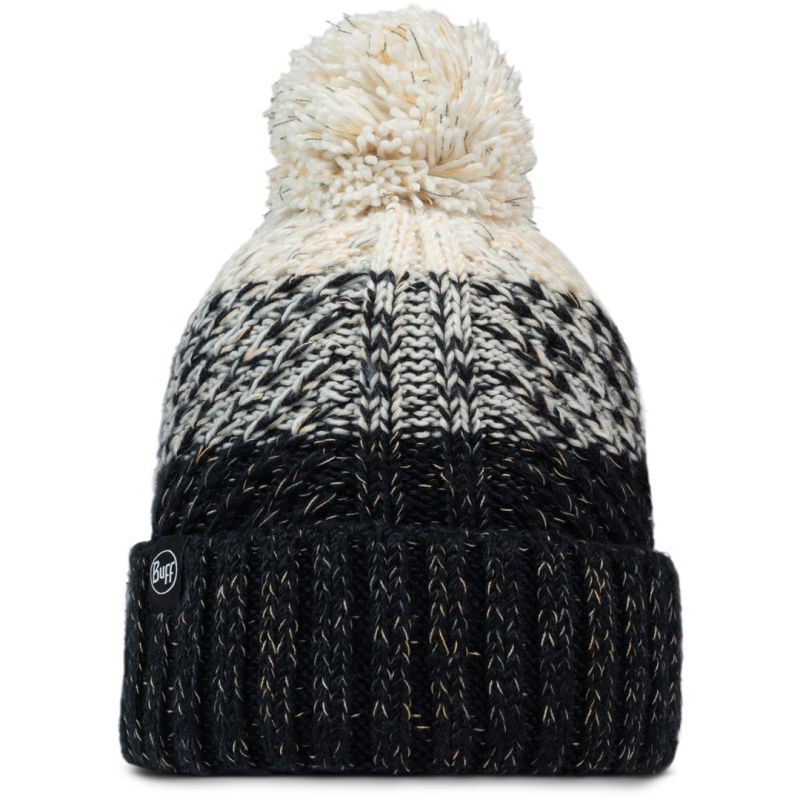 BUFF KNITTED & FLEECE BAND BEANIE AKNA BLACK Hat – one size