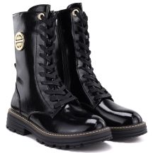 Jezzi Stivali patent leather ankle, insulated, Jezzi