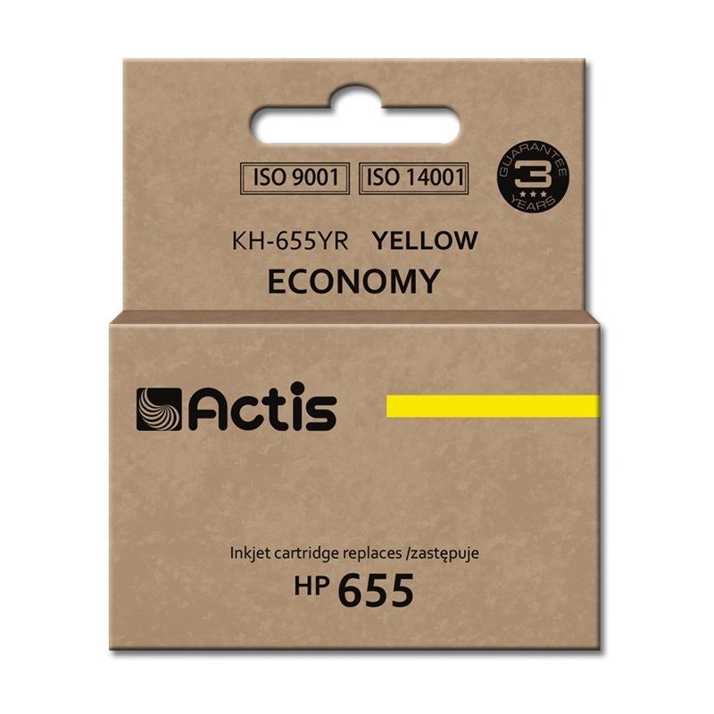 Actis KH-655YR Ink (replaces HP 655 CZ112AE; Standard; 12 ml; yellow)