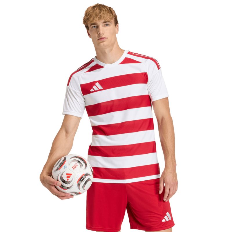 adidas Men's Hooped 26 Jersey White-Red KF3388