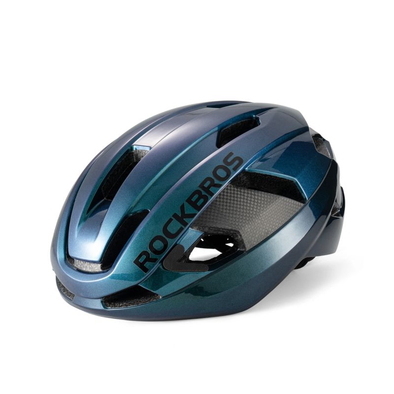 Rockbros LK-15 Carbon Fiber Bike Helmet Size L (58-62cm) - Chameleon Blue