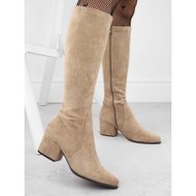 Leone Stivali Suede-Look Heeled Sergio Leone