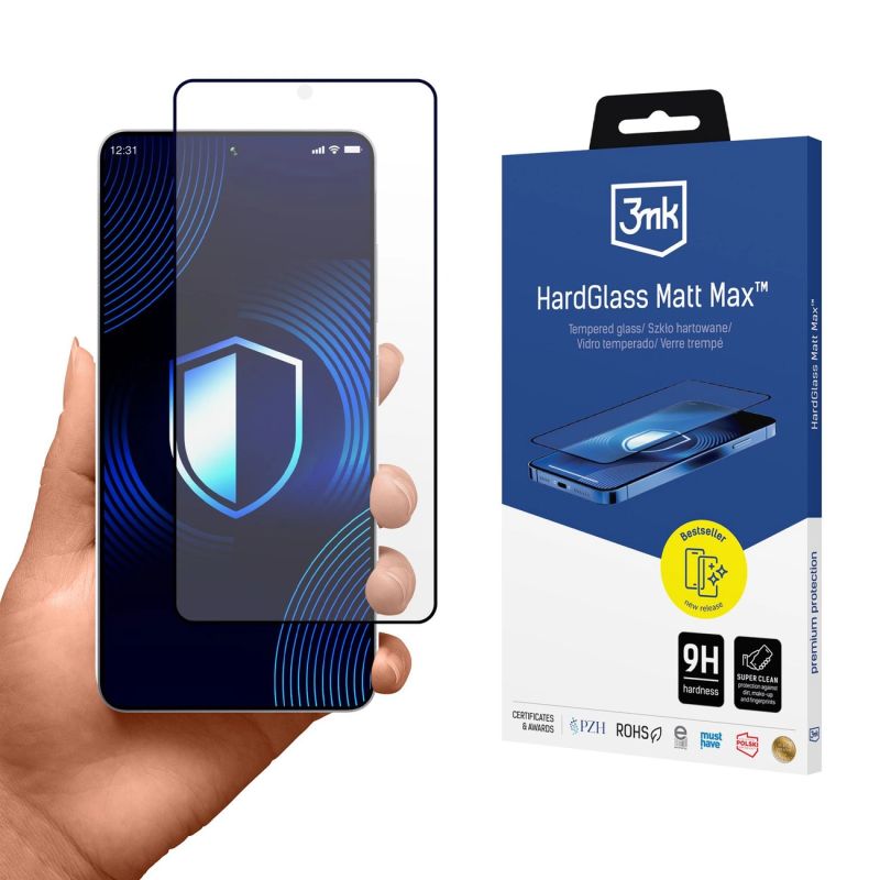 3mk HardGlass Matt Max Tempered Glass for Samsung Galaxy S26 Ultra