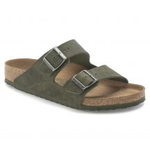 Birkenstock Infradito Arizona Vegan Microfaser Regular Women's-Men's Desert Dust Thyme for Wide Feet