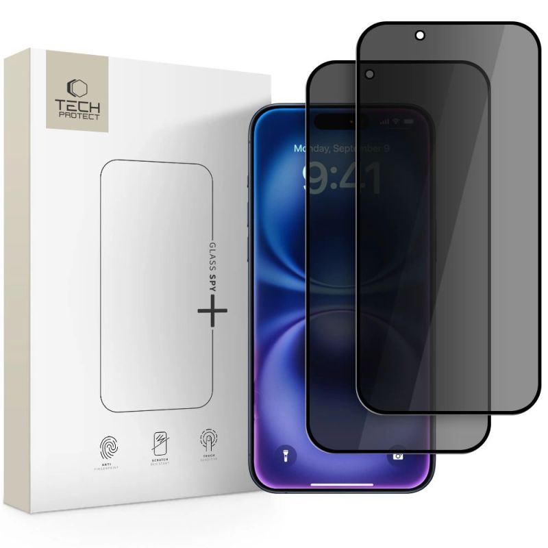 Tech-Protect Glass Spy+ 2-pack privacy glass for iPhone 17 Air