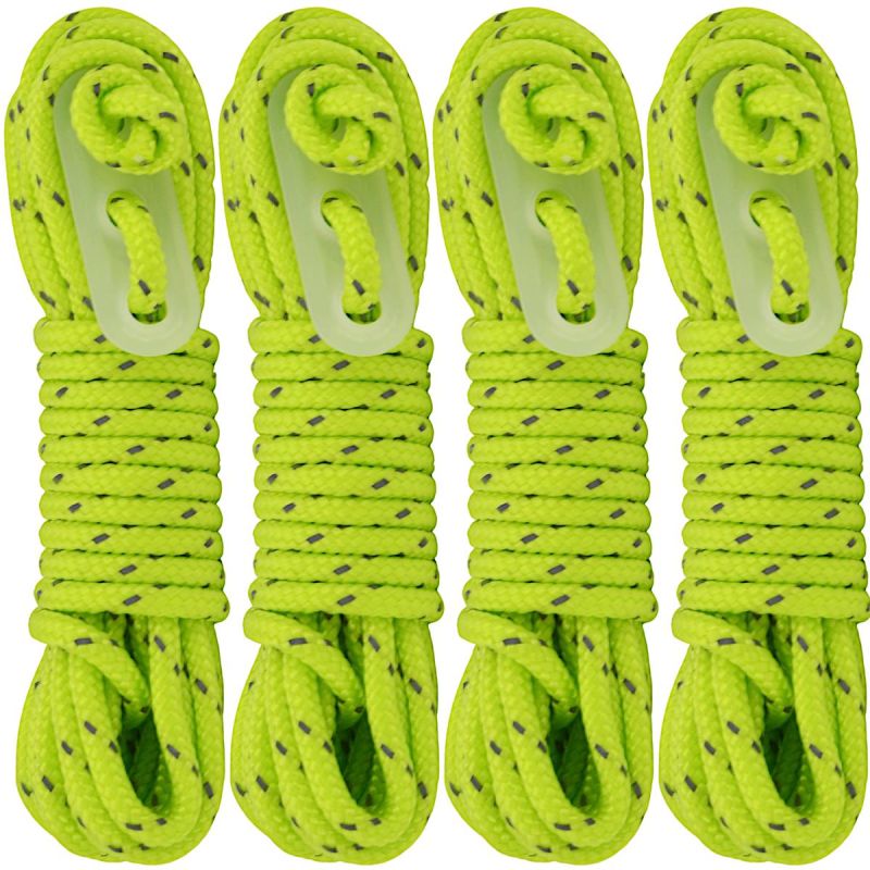 Reflective Tent Guy Lines, 4-Piece Set, REDCLIFFS