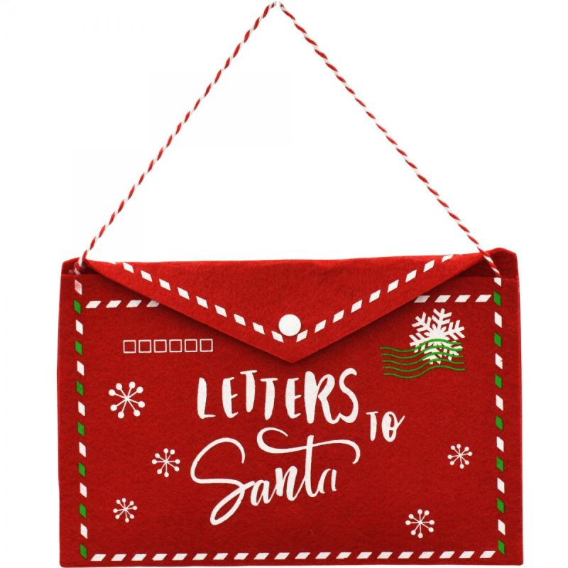 CHRISTMAS ENVELOPE LETTER TO SANTA CLAUS FELT 38x30CM LETTERS SANTA