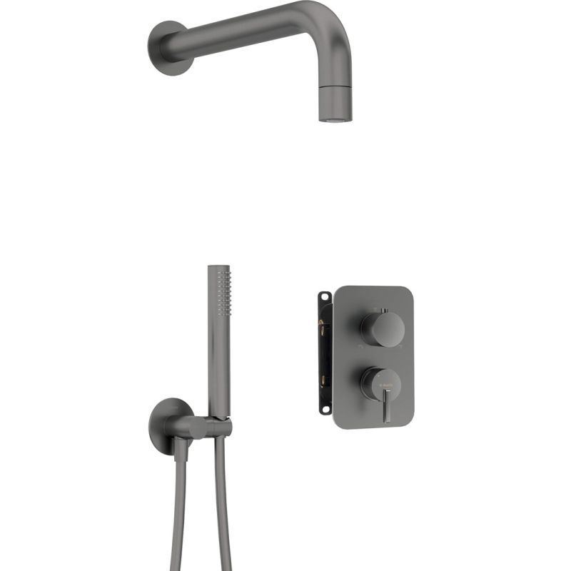 Concealed shower set with mixing BOX - with shower head