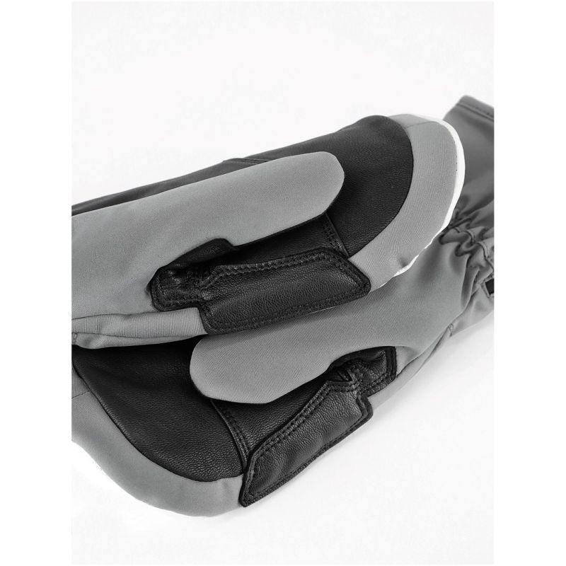 VIKING Norvika Mitten Ski Lady women's ski gloves gray with white leather 7