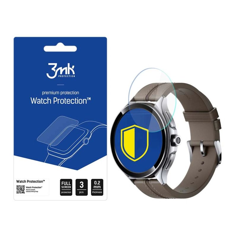3mk Watch Protection™ v. FlexibleGlass Lite Hybrid Glass for Xiaomi Watch 2 Pro